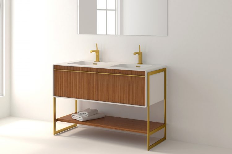deco floor mount vanity