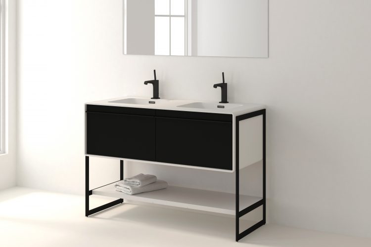 deco floor mount vanity