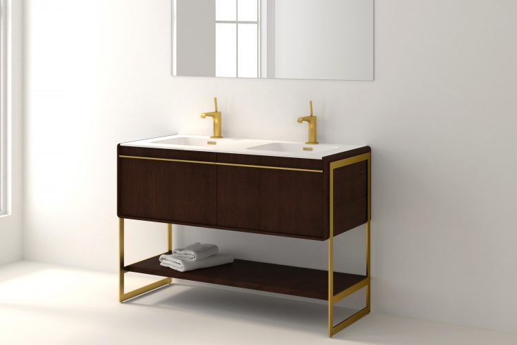 deco floor mount vanity