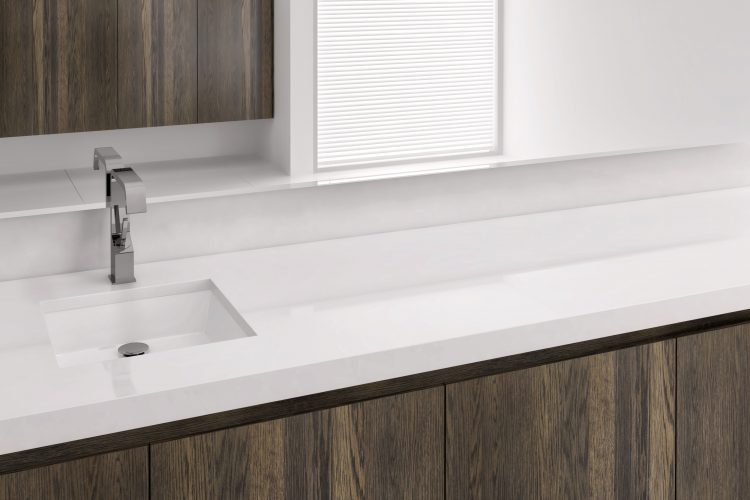 Undermount sinks by Wetstyle. Small square sink.