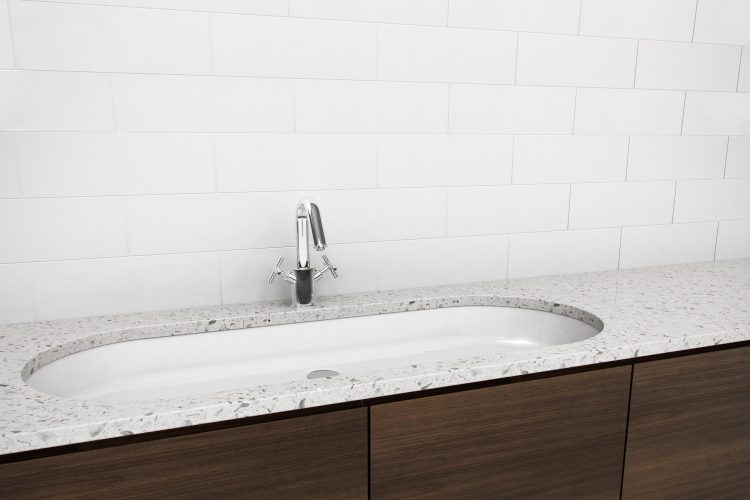 Undermount sinks by Wetstyle. Large oval sink.