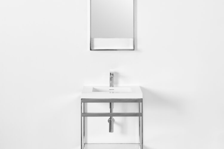 Single sink console final design steel frame