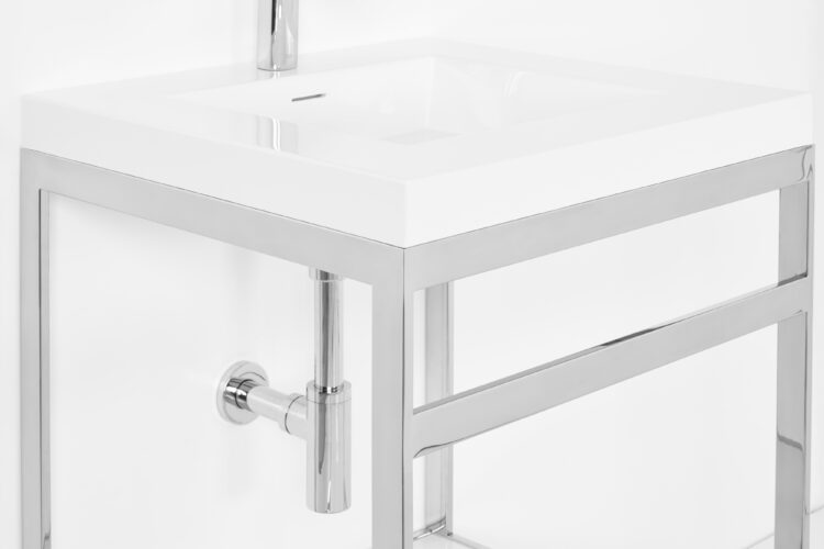 Single sink console final design steel frame