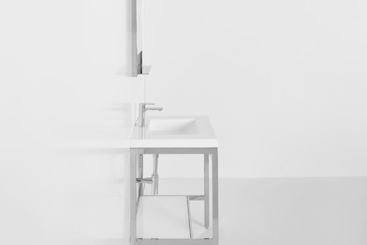 Single sink console final design steel frame