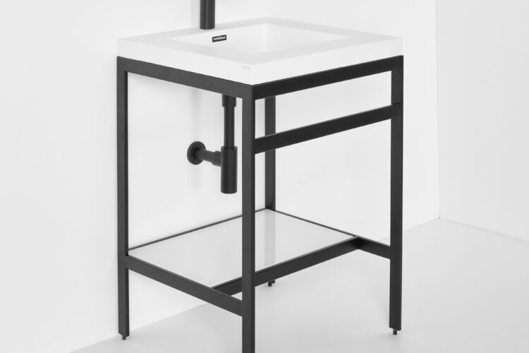 Single sink console final design steel frame