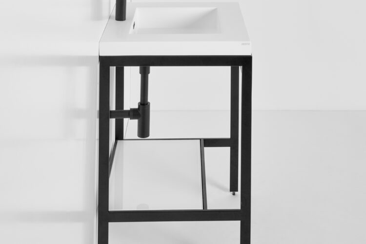 Single sink console final design steel frame