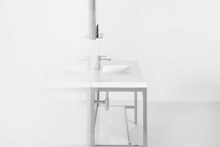 Single sink console final design steel frame