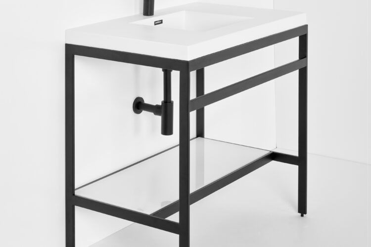 Single sink console final design steel frame