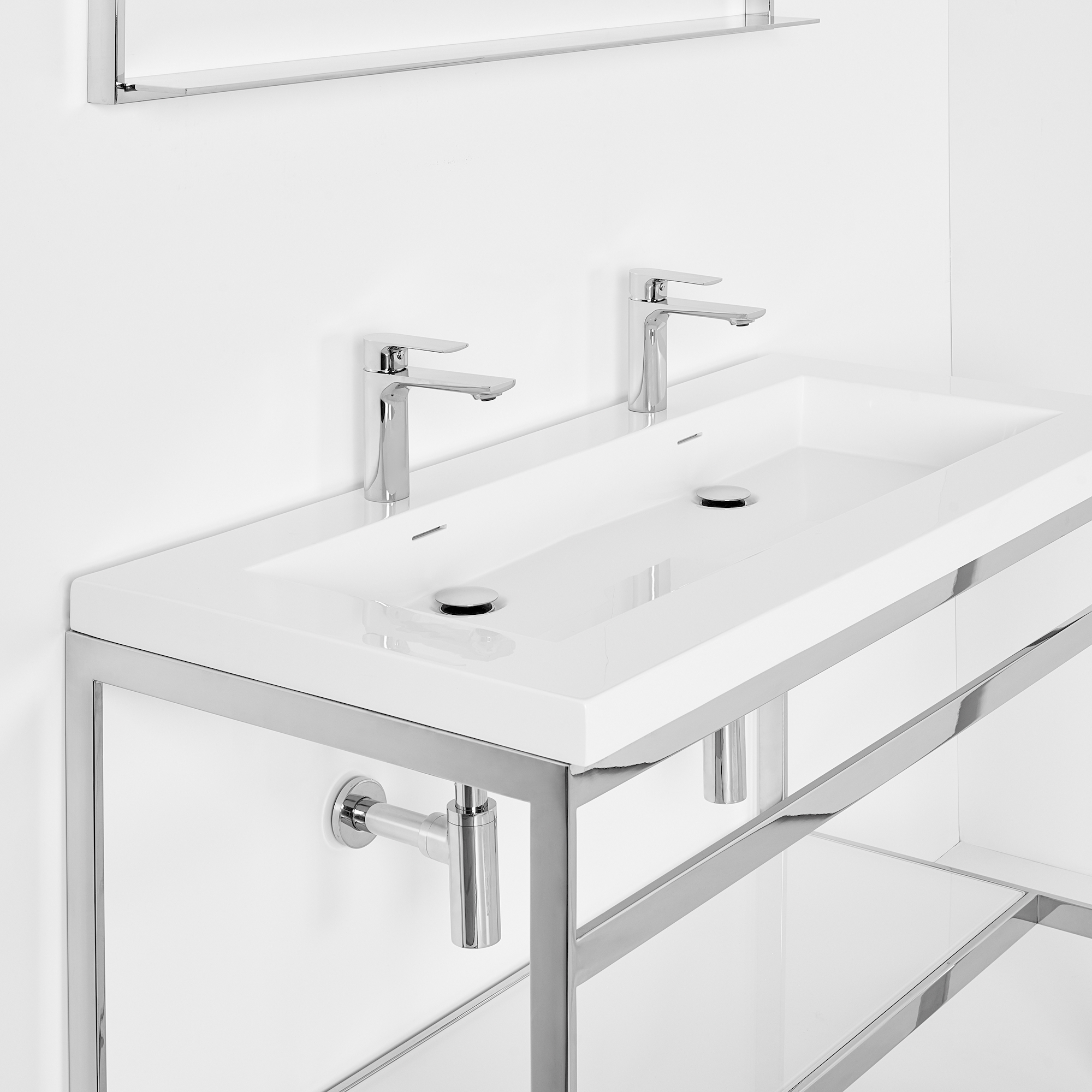 OTL-165_2 Double sink console final design steel frame