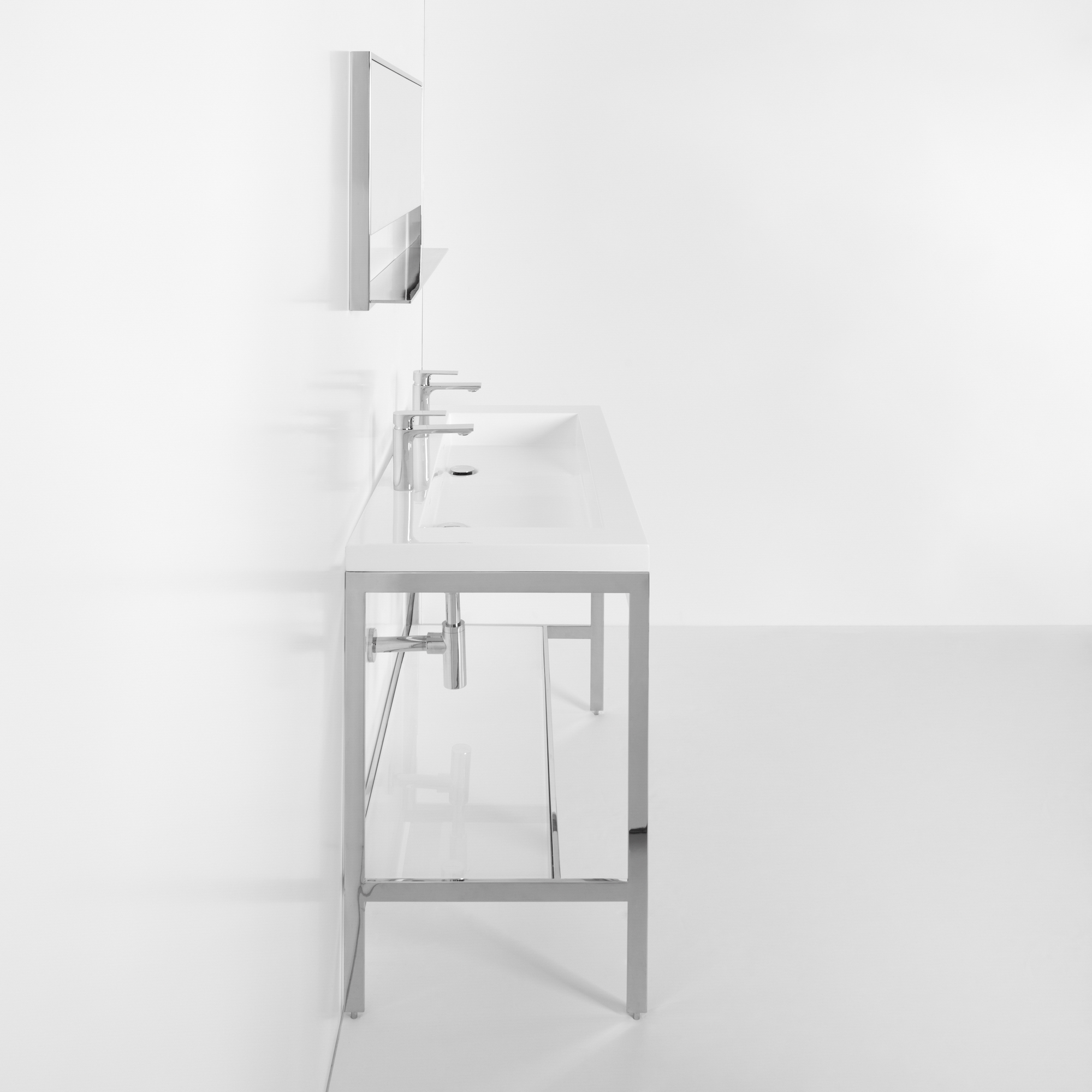 OTL-165_3 Double sink console final design steel frame