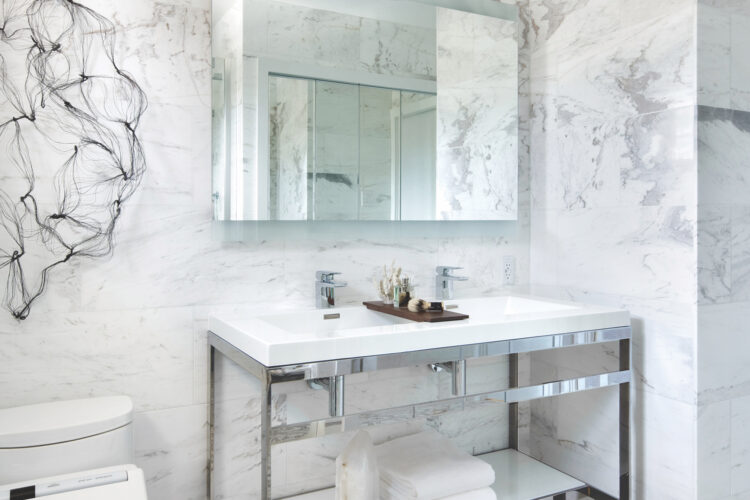 Double sink console final design steel frame