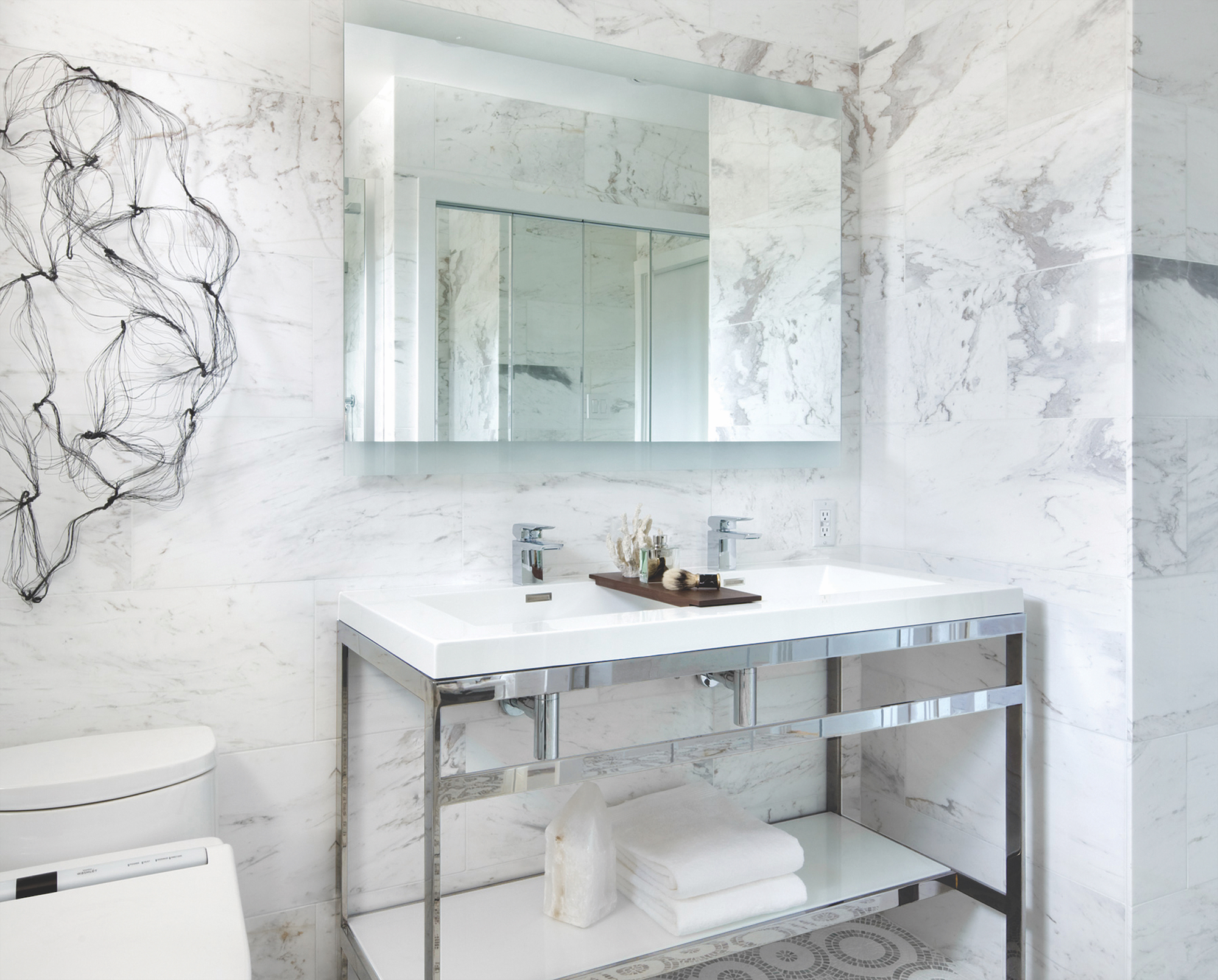 OTL-165_4 Double sink console final design steel frame
