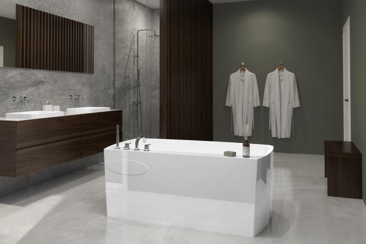 Lab 01 tub with optional trap access