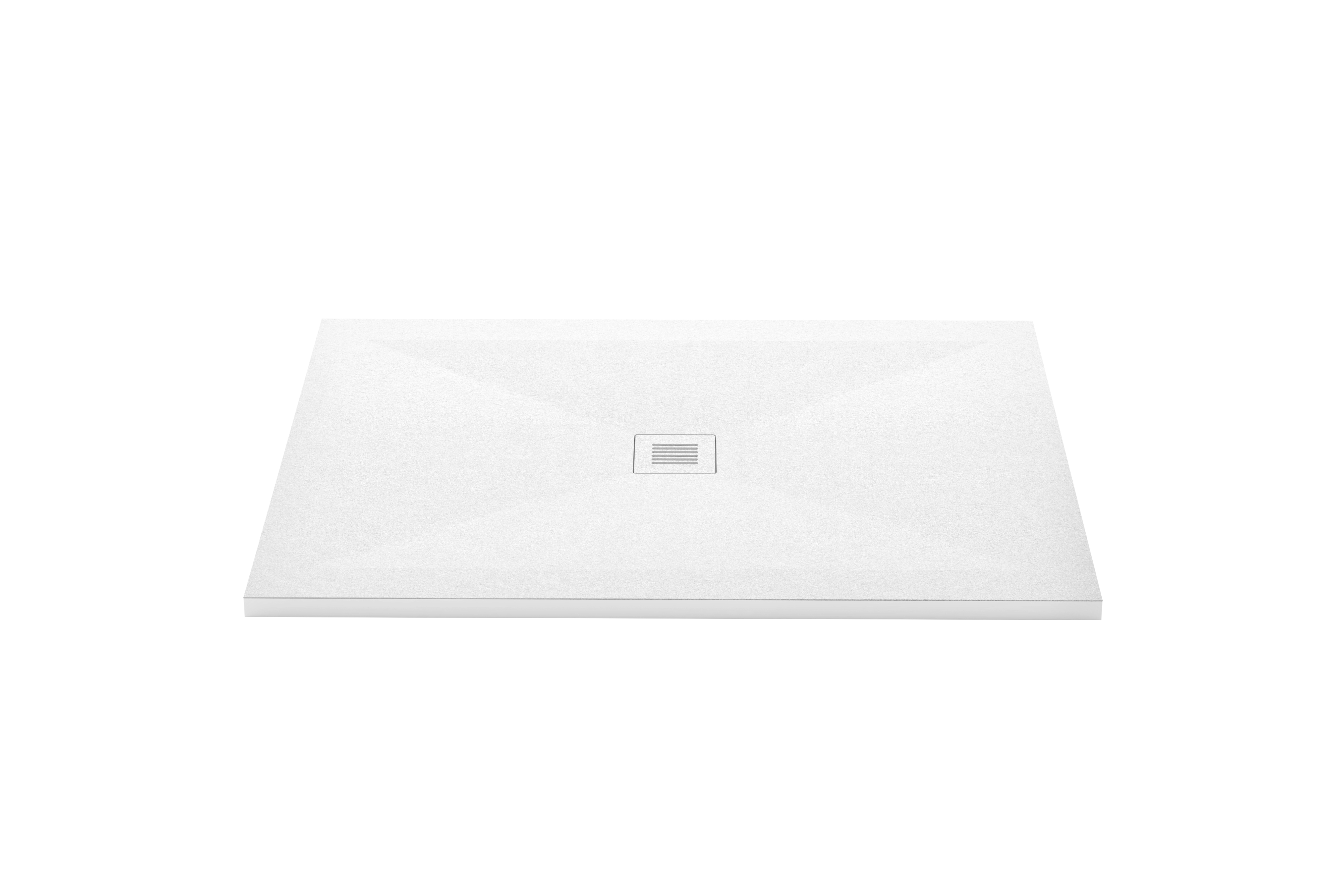 Shower bases in concrete white, eco friendly, non slip