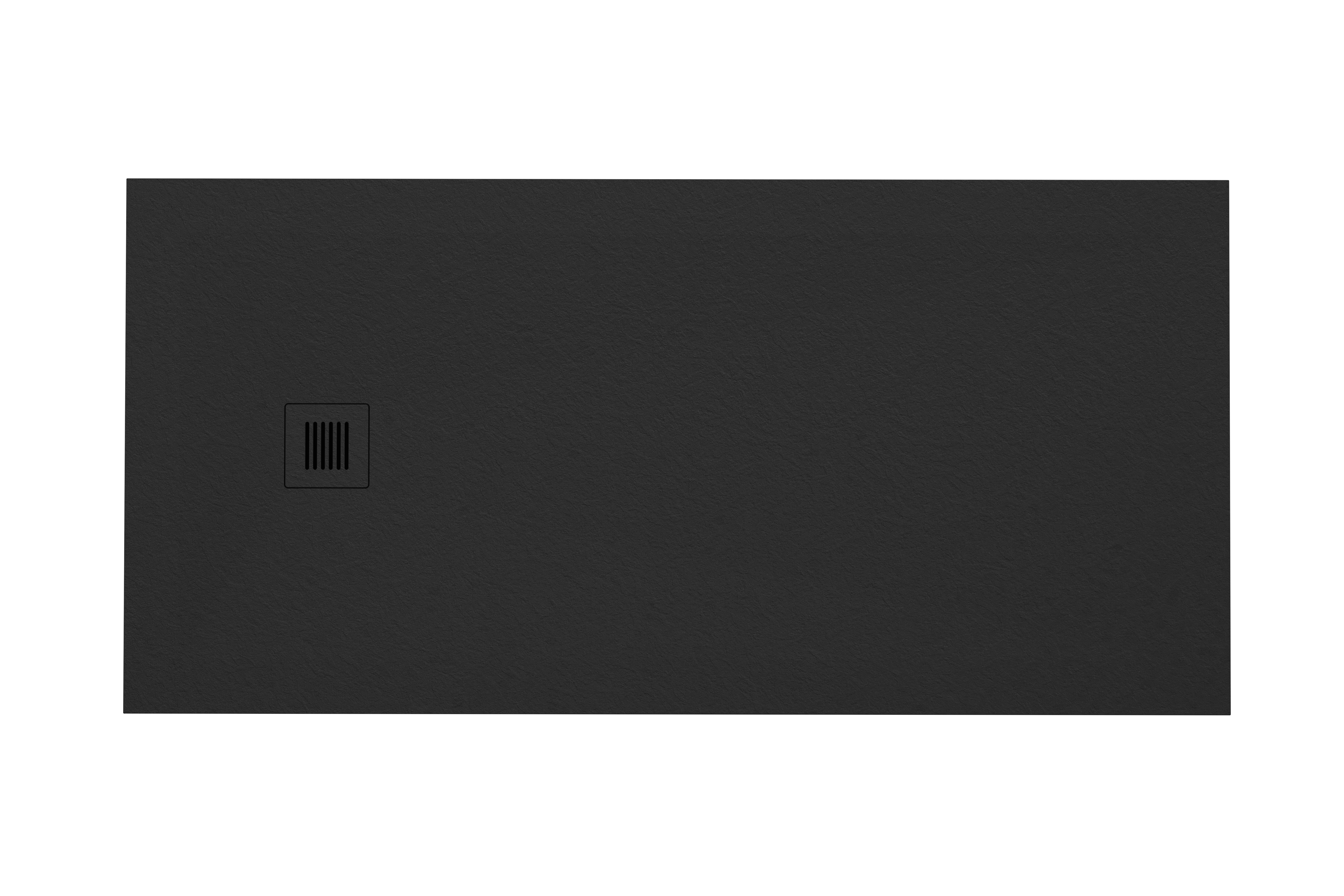 Shower bases in concrete black, eco friendly, non slip