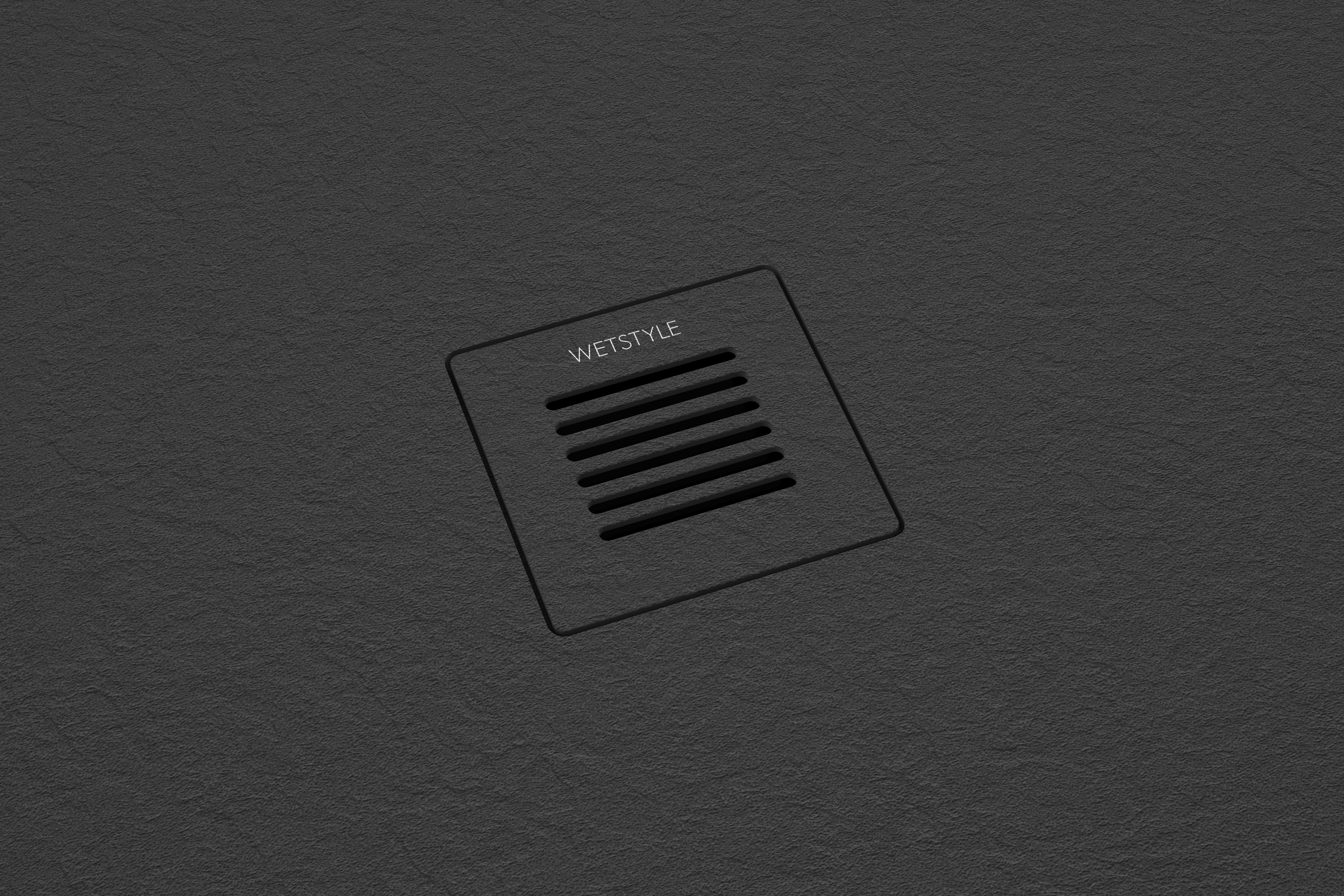 Shower bases in concrete black, eco friendly, non slip