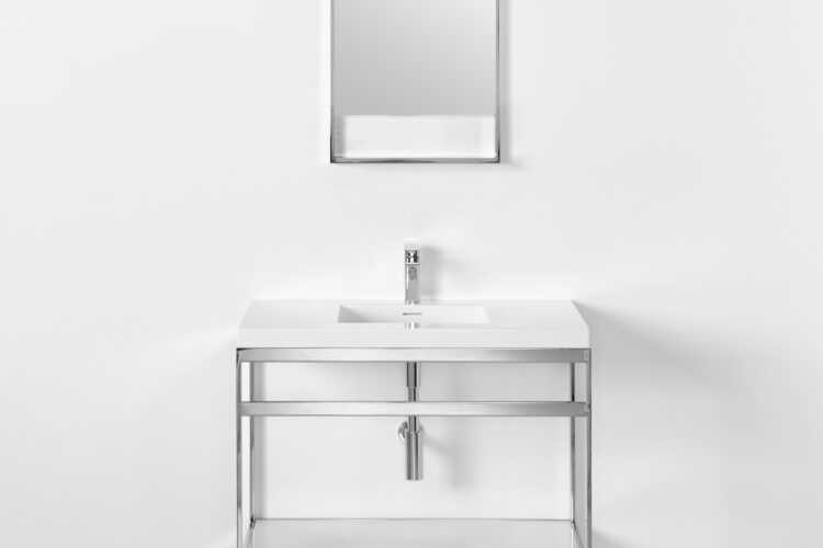 single sink console wall mounted stainless stell