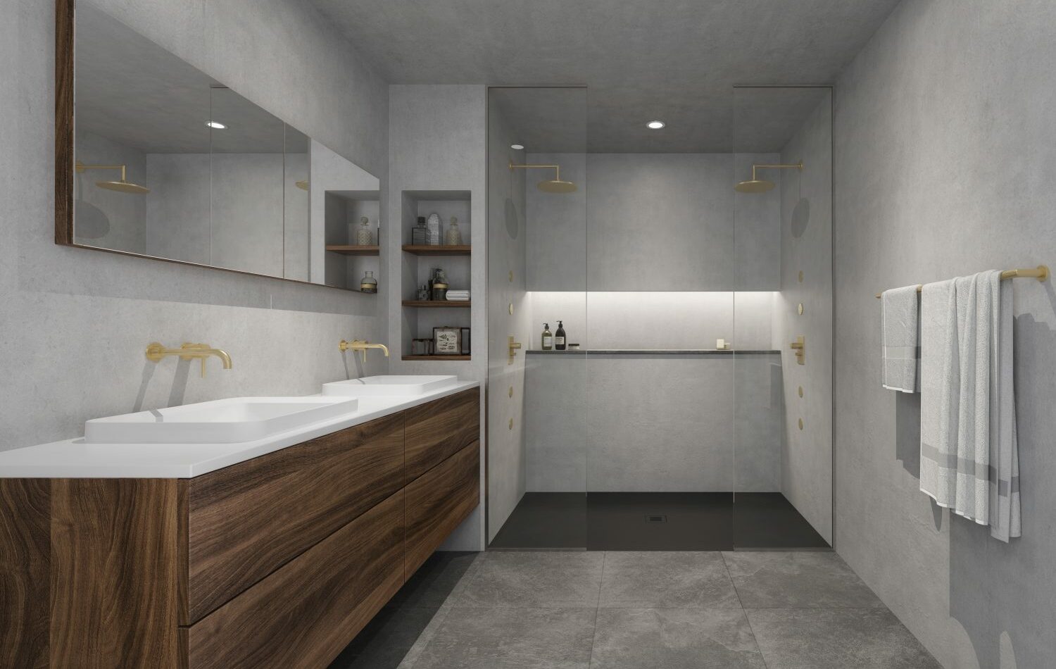 curbless shower