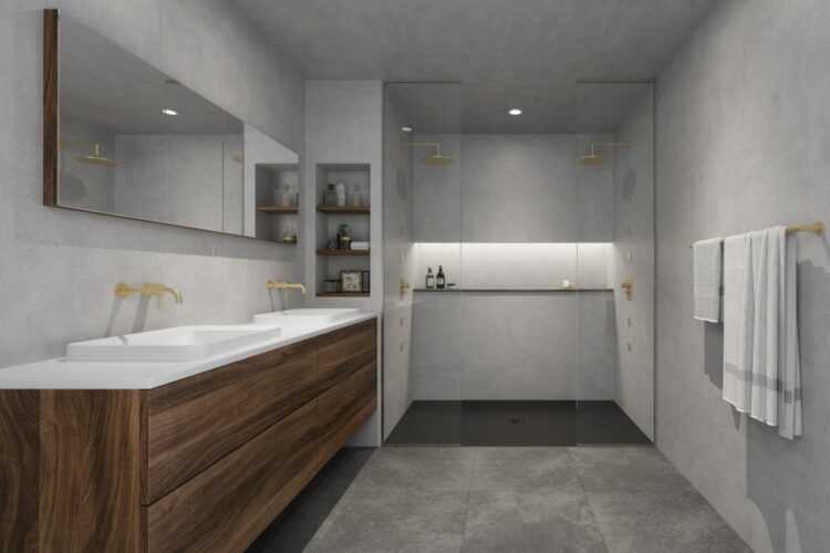 curbless shower